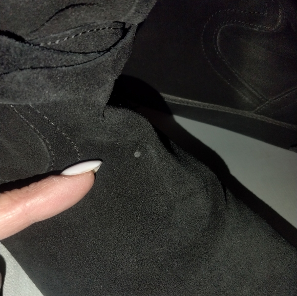 Women's black leather boots by Roxy size 10 Vail - Picture 5 of 10